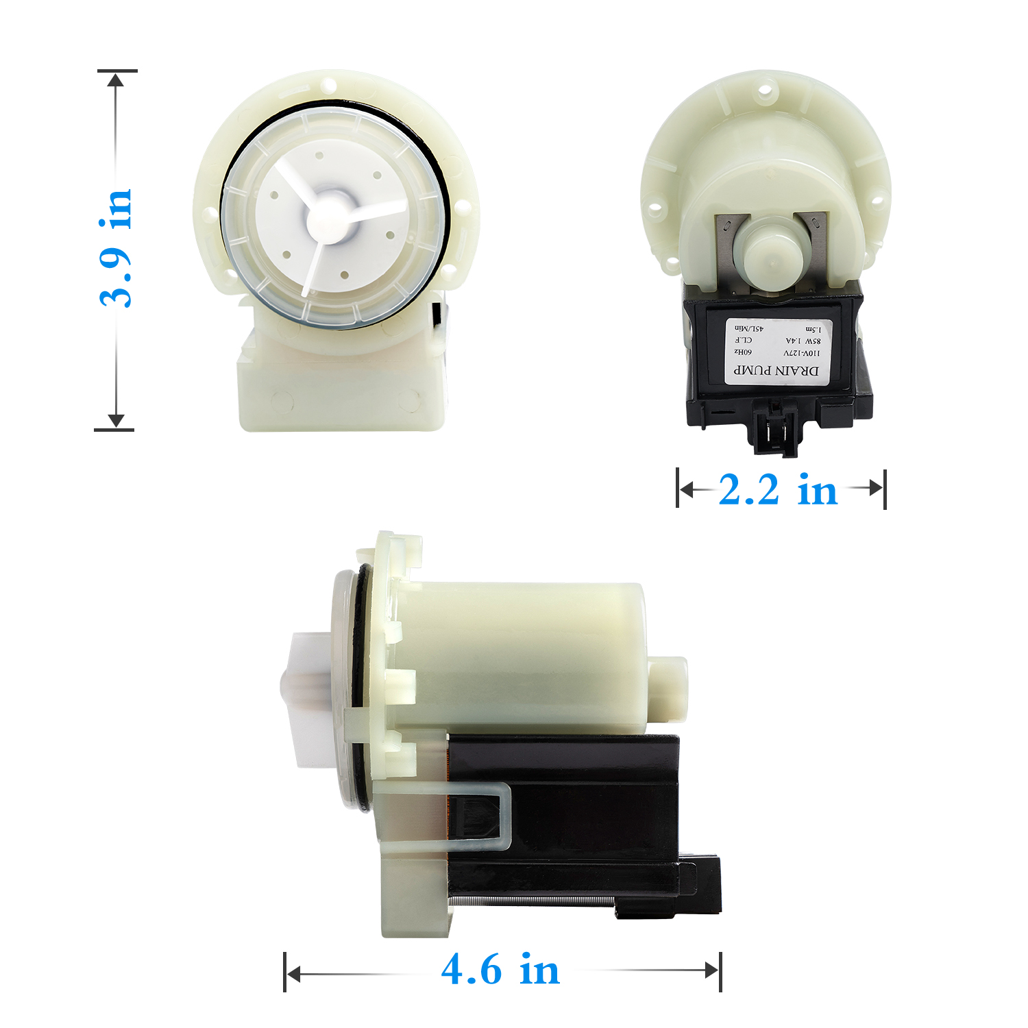 10 PACK Replacement Water Drain Pump Motor Only 8181684 8182819 285998 280187 